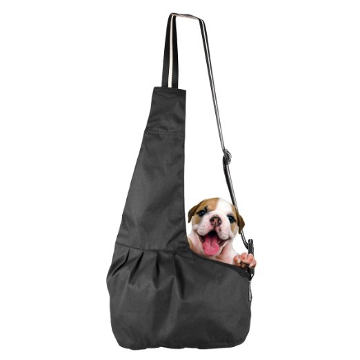 Pet Sling Carrier Bag, Aigou @Small Dog Cat Comfortable Travel Sling Carrier Bag Handsfree Shoulder Carry Bag