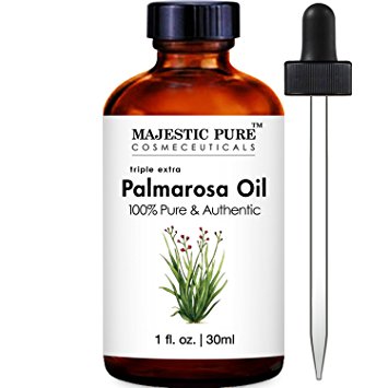 Majestic Pure Palmarosa Essential Oil, Pure 100% Pure and Natural Therapeutic Grade, 1 Fluid Ounce