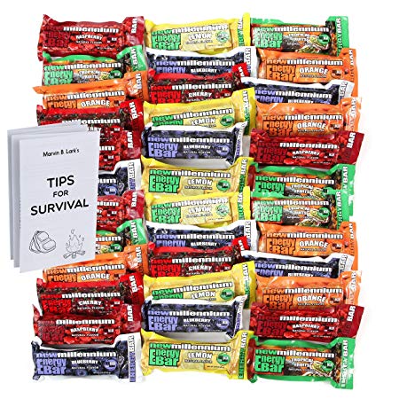 Millennium Energy Bars Assorted Flavors Including Emergency Guide