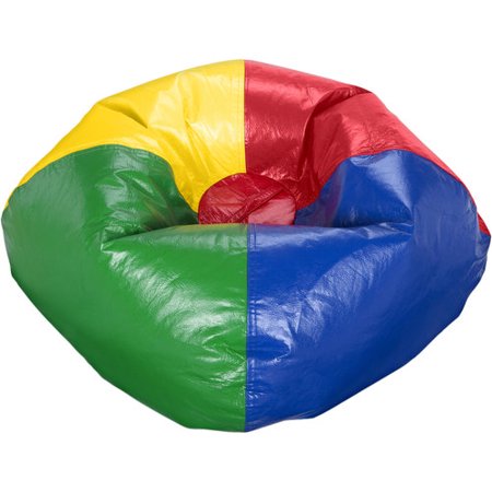 X Rocker 96" Round Vinyl Shiny Bean Bag, Available in Multiple Colors