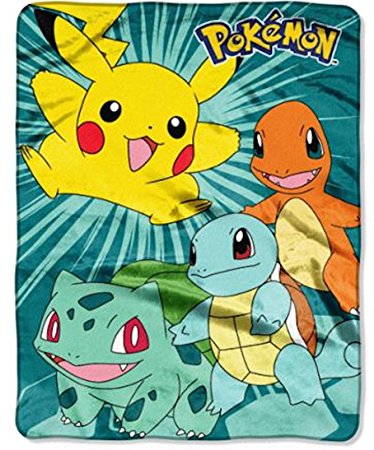 Pokemon Silky Soft Throw Blanket 40 X 50