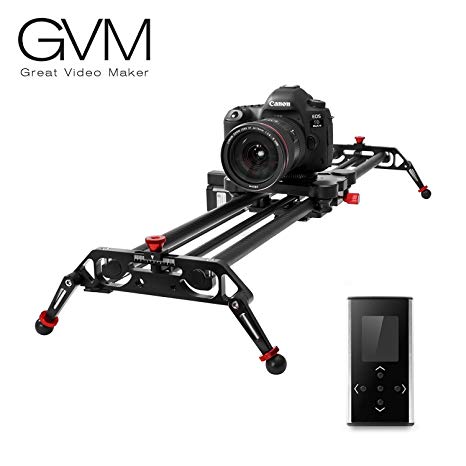 GVM Camera Slider Track Dolly SlidersRail System with Motorized Time Lapse and Video Shot Follow Focus Shot and 120 Degree Panoramic Shooting 31"80cm