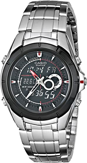 Casio Men's EFA119BK-1AV Ana-Digi Edifice Stainless Steel Watch