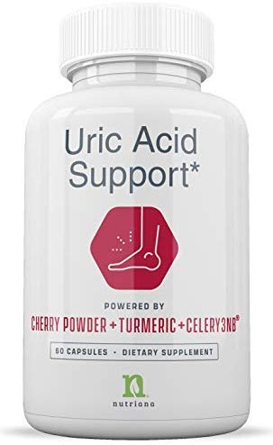 Uric Acid Cleanse Support Tart Cherry Capsules – Tart Cherry Juice Extract 2500 mg with Turmeric and Celery Seed Extract for Joint and Kidney Support – 60 Tart Cherry Concentrate Capsules
