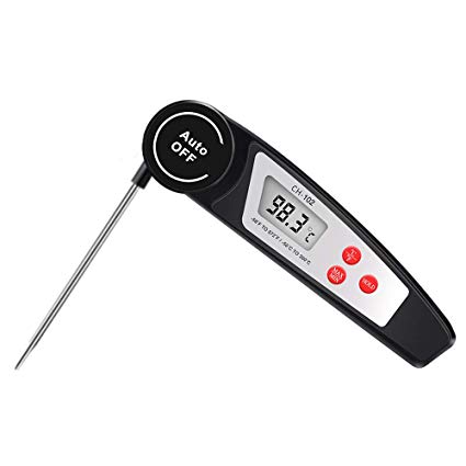 Thermapen Instant Read Thermometer Digital Meat Thermometer Super Fast Waterproof Food Cooking Thermometer Electric Barbecue Meat Thermapen for BBQ Grilling Smoker Candy Milk Tea Baking Turkey