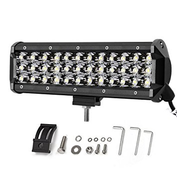 LE 9 Inch LED Light Bar 108W Waterproof Driving Spot Light Three Row 10800lm for Off-road Truck Car ATV SUV Jeep Cabin Boat