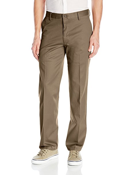 Dockers Men's No Wrinkle Stretch Khaki Straigh-Fit Flat-Front Pant