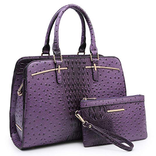 Dasein Women Satchel Handbags Shoulder Purses Totes Top Handle Work Bags With Matching Wallet