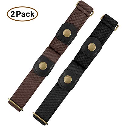 Buckle Free Women Stretch Belt Plus Size No Buckle/Show Invisible Belt for Jeans Pants Dresses