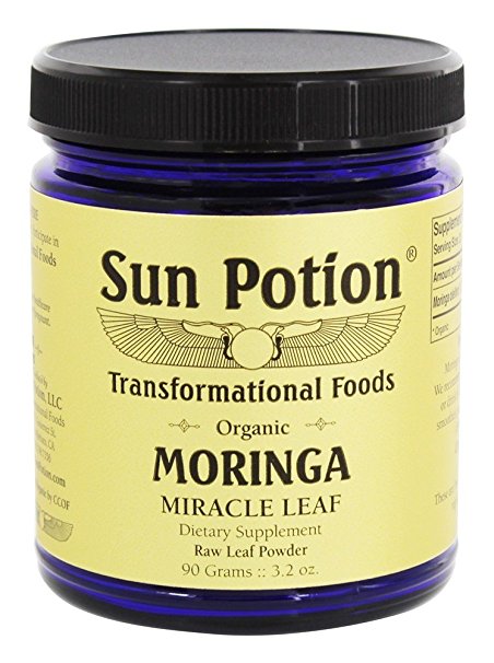 Sun Potion Moringa Leaf Powder - 90 Gram Jar
