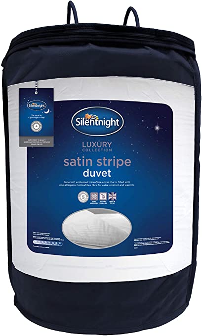 Silentnight Hotel Collection Duvet, 10.5 Tog, Microfibre, White, Super-King( Packaging May Vary)