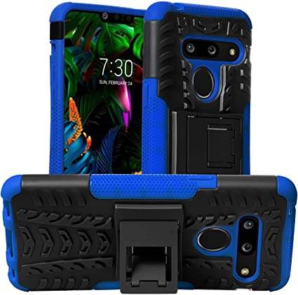 LSL Case Compatible with LG G8 Case/LG G8 Thin Q Case Military Grade Drop Protection Armor Cover with Kickstand Soft TPU Heavy Duty Hybrid Rugged Holster Rubber Case for LG G8/LG G8 Thin Q - Blue