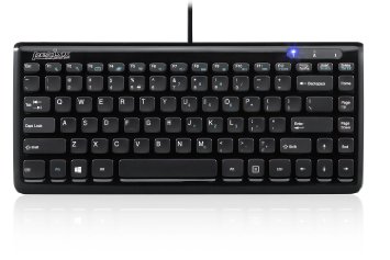 Perixx PERIBOARD-407B Mini Keyboard, Black (10789)