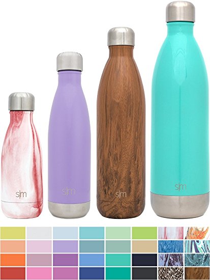Simple Modern 500ml Wave Water Bottle - Vacuum Insulated Double-Walled 18/8 Stainless Steel Hydro Camelbak Swell Flask - Royal Raspberry