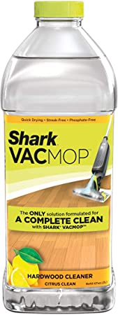 Shark VACMOP Hardwood Cleaner Refill 2 Liter Bottle, 2 Liters, Citrus Clean Scent VCW60, 2 Liters