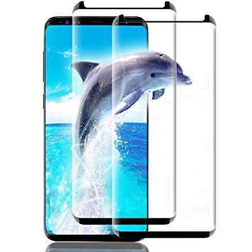 Androw Samsung Galaxy S9 Mini Glass Screen Protector, Premium Tempered Protector de Pantalla Galaxy s9 Plus Film,3D Curved Edges Tempered Glass Screens