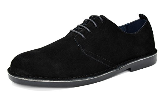 BRUNO MARC NEW YORK Men's Suede Leather Lace up Oxfords Shoes