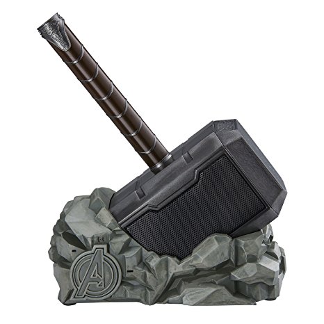 Marvel Thor Hammer Wireless Bluetooth Speaker for all Smartphones and Tablets, Touch Sensitive Handle, Speaker lights up