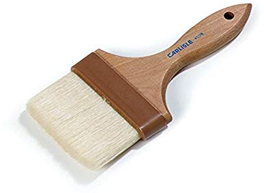 Carlisle 4037600 Sparta Pastry Basting Brush, Boar Bristles, 4" Wide x 2.5" Trim, Hardwood Handle