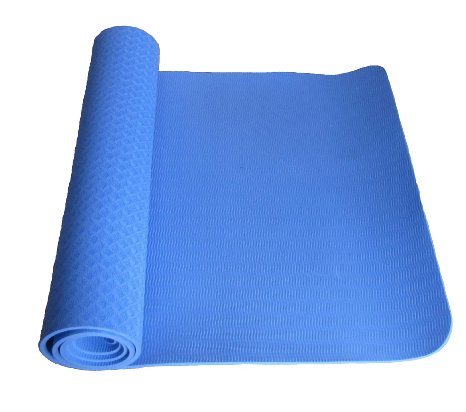 100% TPE All-Purpose Exercise Mat- Thick, Long, Large, and Durable by Tranquil Tree. Great for Home, Gym, Carpet and Wood Floors. XL at 6mm (1/4") This Exercise and Yoga Mat is Eco-Friendly and Heavy Duty. Comes with Matching Yoga Mat Strap for easy transport. Great for Women, Men and Children.