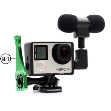 GOPRO Microphone,3.5 mm mic Adapter Microphone accessories with Standard Frame for Gopro 3/3 /4 and Digital Cameras