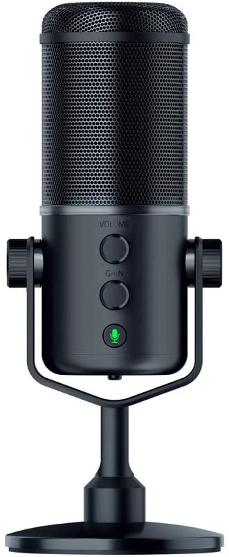 Razer Seiren Elite Studio-Grade Multi-Pattern USB Digital Microphone and Headphone Amplifier