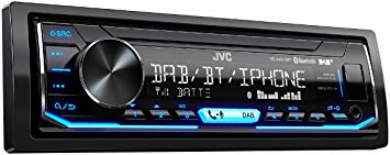 JVC X451 DBT Digital Media Receiver with Bluetooth Hands-Free and Digital Radio DAB   – Black