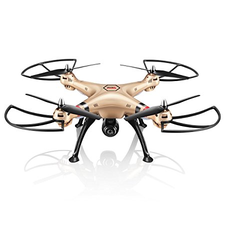 DoDoeleph Syma X8HW Real Time FPV RC Quadcopter Drone Copter with HD Camera Altitude Hold and Headless Mode