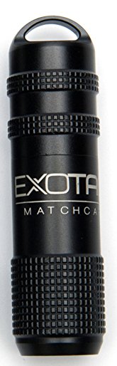 Exotac MATCHAP Waterproof Match Case, Black