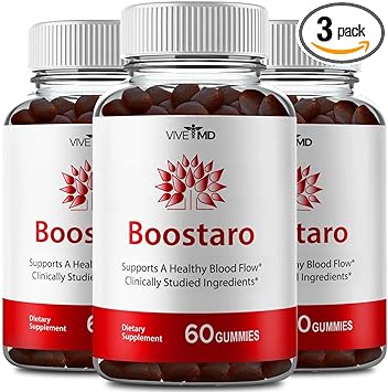 Boostaro ed Supplement Advanced Formula, Boostaro Gummies for Men Extra Strength with Tongkat Ali, Saw Palmetto and Horny Goat Weed - Boostaro Gummies Reviews (3 Pack)