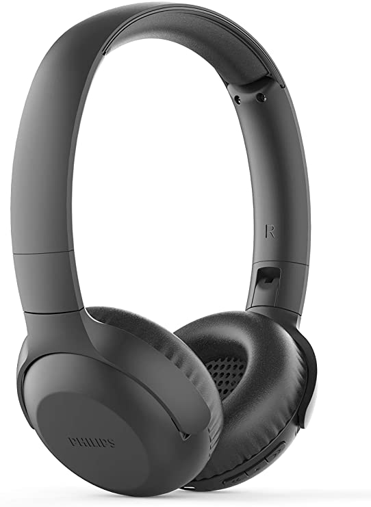 Philips On Ear Headphones UH202BK/00 Bluetooth On Ears (Wireless, 15 hour battery, Soft ear pads, Microphone, Foldable) Black