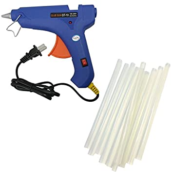 TrendBox Hot Melt Glue Gun 100W   10 Glue Sticks 1.1x20cm LED Light Indicator Melting Adhesive Handmade Craft DIY Home Fix & Repairs Items
