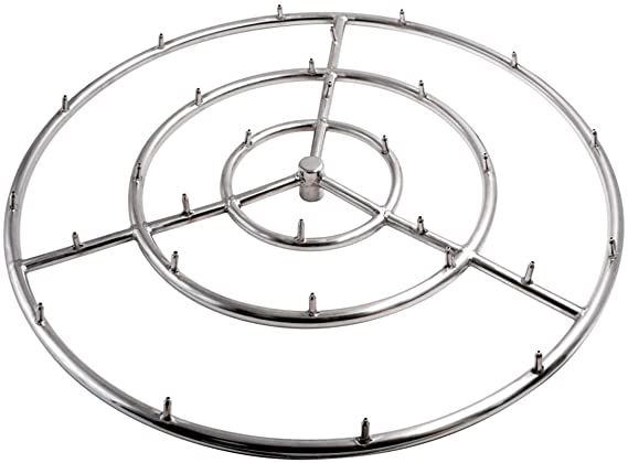 Skyflame 36-Inch Round Stainless Steel Fire Pit Jet Burner Ring - High Flame…