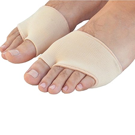 Pixnor Gel Metatarsal Ball of Foot Pair of Gel Forefoot Metatarsal Pain Relief Absorber Cushion Pads - S