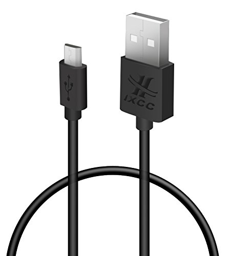 iXCC Element Series 1ft USB2.0- MicroUSB to USB Cable, A Male to Micro B Charge and Sync Cable for Smartphones, mp3 & Cameras