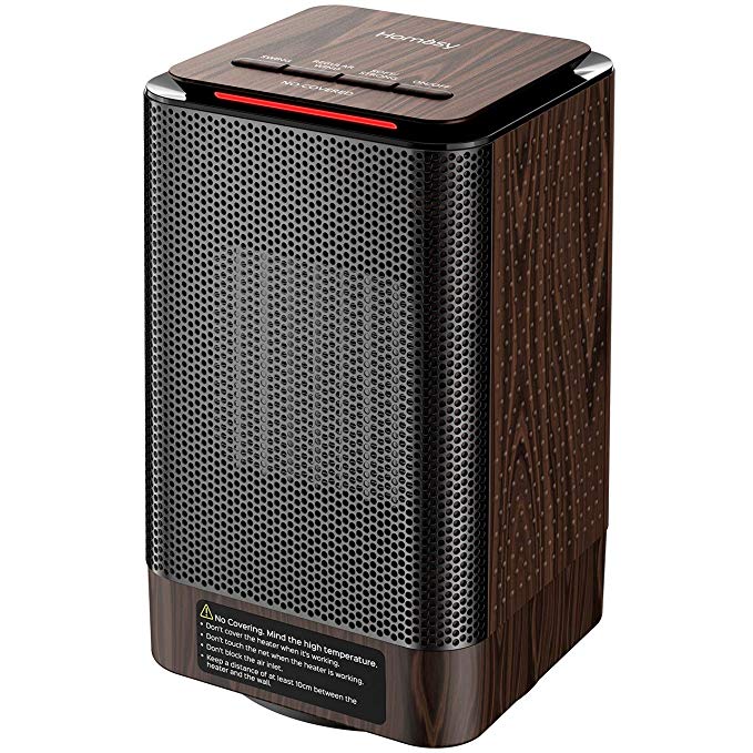 Homasy Portable Space Heater, 950W Mini Personal Heater Oscillating with 2 Seconds Heat -up, Auto Shut Off Protection, 3 Adjustable Modes Perfect for Office, Indoor, Bedroom, Desk