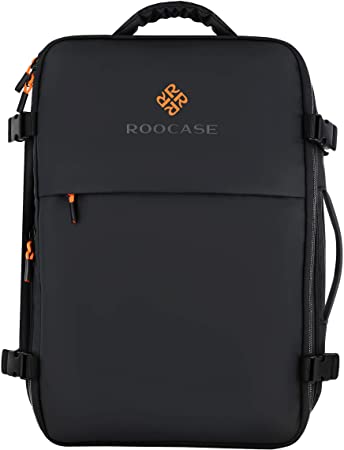 rooCASE Venice Travel Backpack 25L - 15.6 inch Laptop for Business Weekender Luggage Carry On Backpack for International Travel Bag for Men and Women, 2 Free Packing Cubes Included