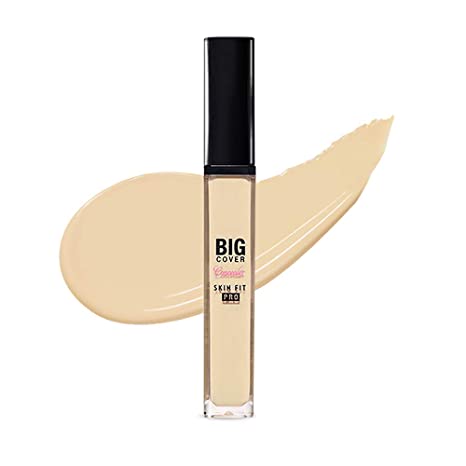 ETUDE HOUSE Big Cover Skin Fit Concealer PRO (# Beige) | Long-Lasting Closely Adhesive Cover Like Real Skin | Smooth and Perfect Makeup | Hides Dark Circles, Redness