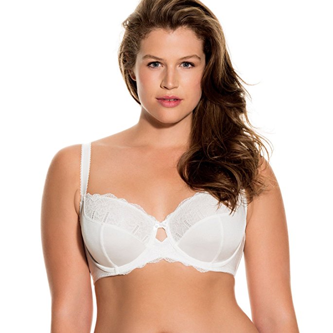 DORINA Plus Size - Women's Full Figure Non Padded Underwired Bra Celine D17456A With Lace Details