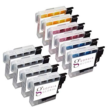 Sophia Global Compatible Ink Cartridge Replacement for Brother LC61 (4 Black, 2 Cyan, 2 Magenta, 2 Yellow)