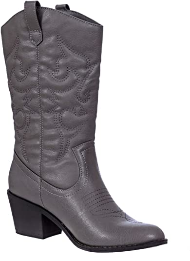 Charles Albert Women's Embroidered Modern Western Cowboy Boot