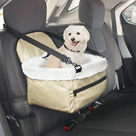 Imperial Home Pet Booster Seat for Car - Pet Bucket Seat Booster - Pet Car Seat - Dog Car Seat
