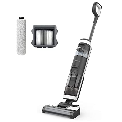 Tineco Floor One S3 Smart Cordless Vacuum Cleaner, 4000 mAh Battery, Powerful 2-in-1 Wet and Dry Function, Self-Cleaning Roller Brush, App Enabled (Floor One S3 - Extra Roller Brush & HEPA)