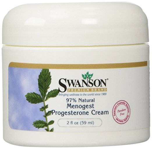 Swanson Menogest Progesterone Cream 2 fl oz (59 ml) Cream