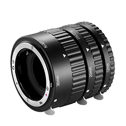 Neewer 12mm,20mm,36mm AF Auto Focus ABS Extension Tubes Set for Nikon DSLR Cameras(NW-N-AF1-BL) Such as D7200,D7100,D7000,D5300,D5200,D5100,D5000,D3300,D3200,D3000,D40,D40x,D100,D200,D300,D3,D3S
