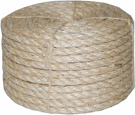 T.W. Evans Cordage Co. 22-210 1/4 in. x 100'. Twisted Sisal Rope