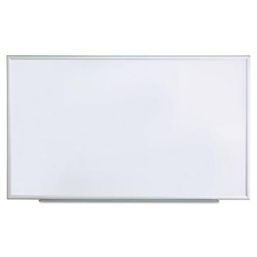 Universal Dry Erase Marker Board, Melamine, 60 x 36, Silver Aluminum Frame