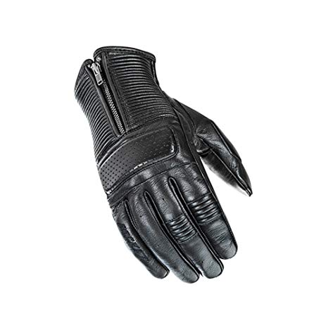 Joe Rocket Cafe Racer Mens On-Road Motorcycle Leather Gloves - Black / X-Large