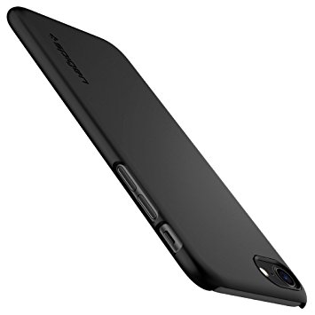 iPhone 8 Case, Spigen® Thin Fit [2nd Generation] iPhone 8 Case with SF Coated Non Slip Matte Surface for Excellent Grip and Wireless Charging Compatible for Apple iPhone 8 (2017) - Black - 054CS22208