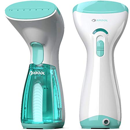 XROOL Steamer for Clothes Mini - Portable, Handheld Garment Steamer for Travel and Home - No Spitting, Compact, Steam Iron Wrinkle Remover for Clothing, Any Fabric Dress, Long Cord Hand Held